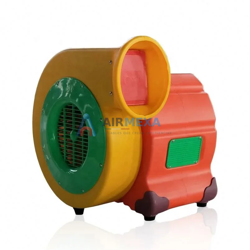 Soplador comercial de 1.5 HP para inflables con manguera y cable eléctrico